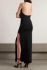 Cassandra jersey halterneck maxi dress