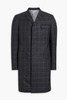 Checked wool coat