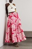 Alicia printed cotton maxi skirt