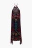 Embellished printed silk-chiffon maxi dress