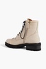 Bryce 20 croc-effect leather combat boots