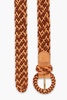 Braided leather belt