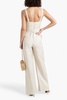 Yvette belted linen-blend wide-leg jumpsuit