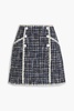 Medford embellished cotton-blend tweed mini skirt