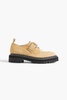 Buckled suede brogues