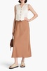 Boshan satin-twill midi skirt