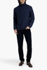 Fisherman cable-knit turtleneck sweater