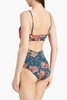 Luna cutout printed swimsuit