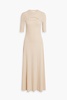 Cutout cotton-jersey maxi dress