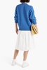 Kelsey pleated linen skirt