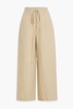 Linen and Lyocell-blend wide-leg pants