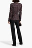 Monet frayed metallic tweed jacket