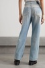 Damon distressed mid-rise wide-leg jeans