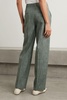 Wool-blend straight-leg pants