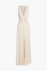 Megan cutout ruched jersey maxi dress