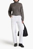 Elliot cotton-blend twill straight-leg pants