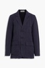 Linen, TENCEL™ and cotton-blend twill blazer