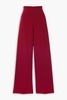 Crepe wide-leg pants