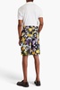 Miles floral-print linen shorts