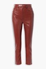 Sonya faux leather straight-leg pants