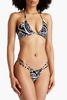 Yayi printed halterneck bikini top