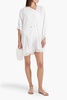 Cindy crochet-trimmed voile kaftan