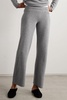 Cashmere and wool-blend wide-leg pants