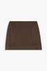 Silk-charmeuse mini skirt