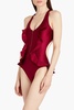 Cutout ruffled swimsuit