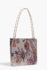 Pixel paisley-print chainmail shoulder bag