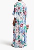 Wisdom wrap-effect floral-print woven maxi dress