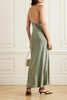 Chloe silk-satin maxi slip dress