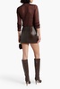 Haile leather mini skirt