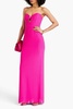 Last Dance strapless crystal-embellished mesh gown