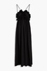 Silk-crepon maxi dress