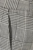 Pleated Prince of Wales checked wool straight-leg pants