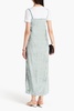 Etinas crushed-velvet maxi dress