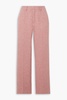 Checked sequined-embellished wool-blend tweed straight-leg pants