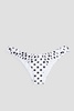 Dorit gathered polka-dot low-rise bikini briefs