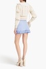 Garland ruffled gingham cotton-poplin shorts