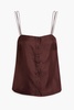 Galoa silk-twill camisole