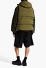 Quilted shell hooded down vest