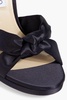 Rosie 120 knotted satin sandals