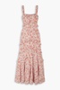 Chandra ruffled floral-print fil coupé silk-blend georgette maxi dress