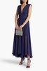 Ira pintucked georgette gown