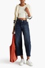 Andi cropped faded high-rise wide-leg jeans