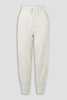 Cotton and cashmere-blend tapered track pants