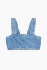 Josephine cropped denim top