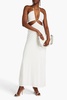 Cutout stretch-jersey halterneck maxi dress