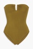 Ruched bandeau swimsuits